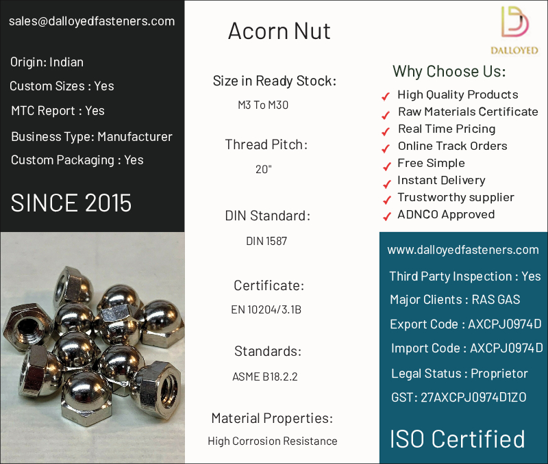 Acorn Nut Manufacturers