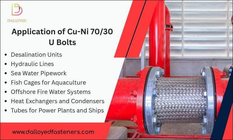 Application of Cu-Ni 70/30 U Bolts